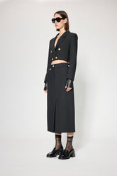 RELAXED FIT CROP JACKET